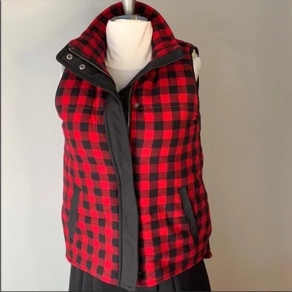 Madewell Jackets Coats Madewell Buffalo Plaid Sherpa Vest